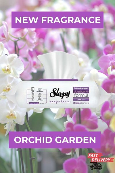 Sleepy Easy Clean Orchid Garden Cleaning Wipes – Luxurious Floral Freshness