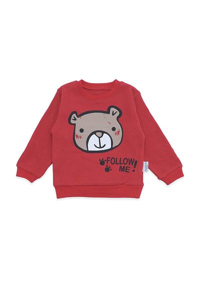 Bebelop Unisex Girl Boy Baby Bear Printed 2-Piece Top and Bottom Tracksuit Set
