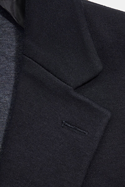 W Collection Anthracite Buttoned Wool Jacket
