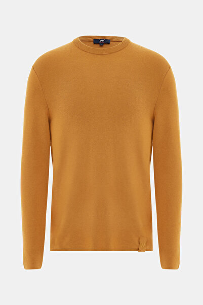 W Collection Mustard Crew Neck Long Sleeve Sweater