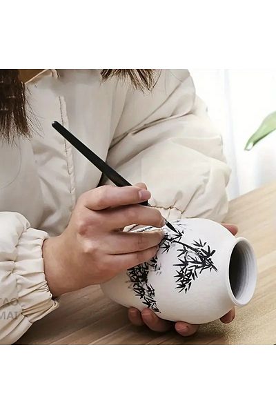 Sanathobi Professional Squirrel Hair Brush No:10-Brush for Writing, Detail Painting, Watercolor, Acrylic, Gouache, Oil