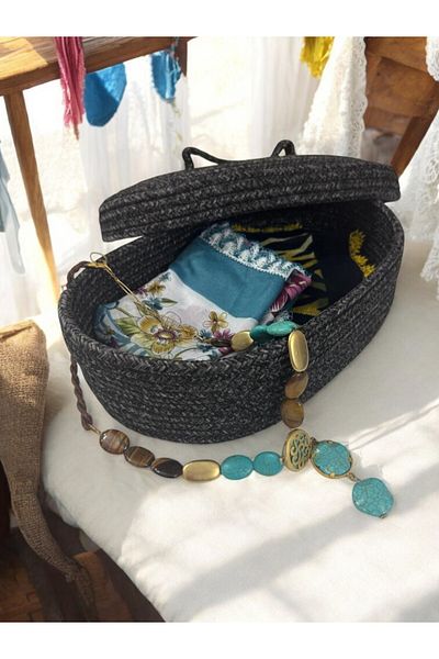 Store Multi-Purpose Super Quality Goods Organizer Jute Basket, Bread Bowl, Towel Holder, Kitchen and Bathroom Organizer