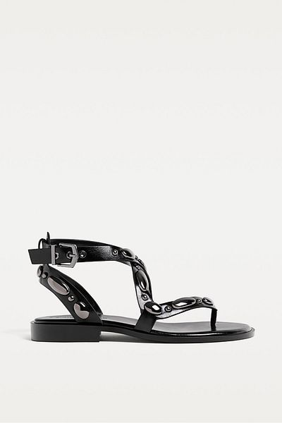 Stradivarius Flat metal sandals