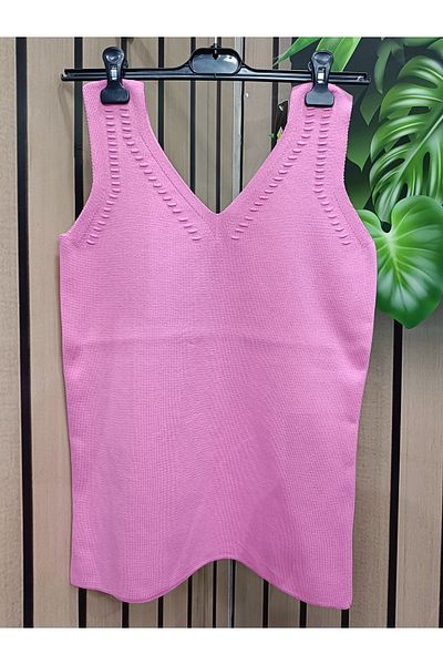 caddegiyimpendik Large Size V-Neck Knitwear Undershirt