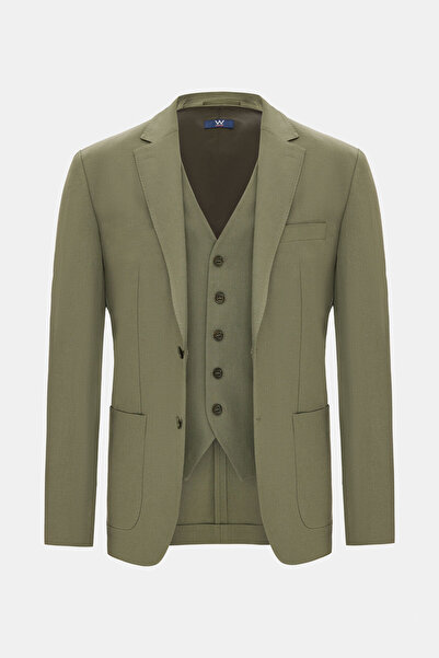 W Collection YEŞİL DÜĞMELİ CEKET