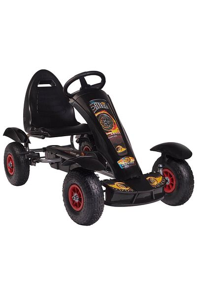 KidsCare Kart cu pedale F618 Air negru Kidscare