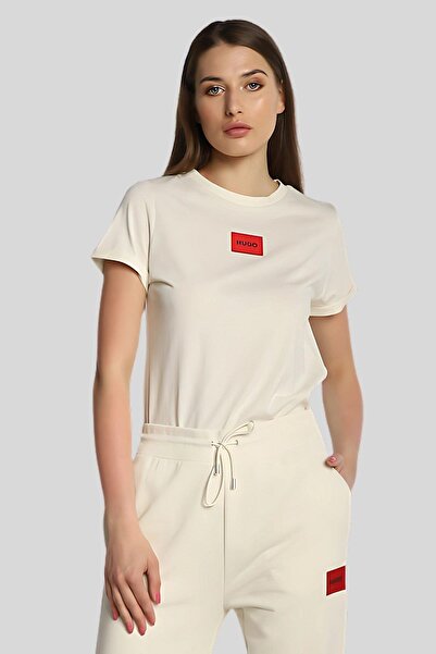 HUGO Slim Fit Kadın T-Shirt Beyaz
