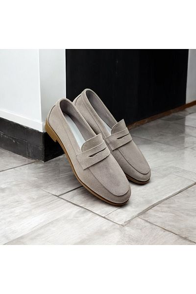 Stella Дамски ежедневни обувки от естествена кожа Fabriano Ecru Suede