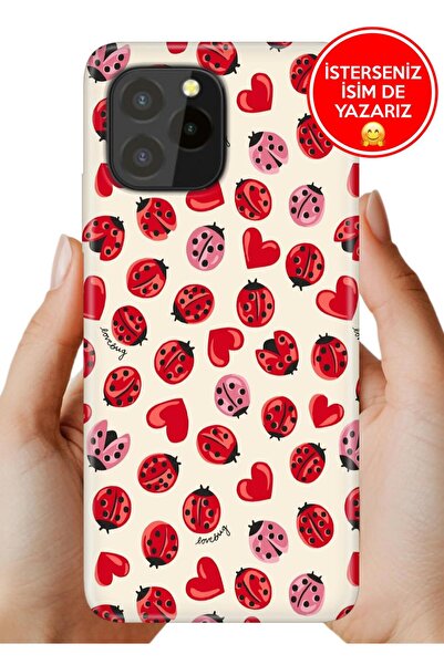 oukitel C21 Pro / Plus Kılıf Desenli Baskılı Kamera Korumalı Silikon Love Bug