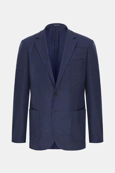 W Collection LACİVERT DÜĞMELİ YÜN CEKET