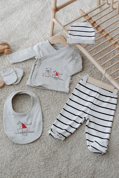 Mother Love 100% Organic Cotton 5-Piece Hospital Discharge Set
