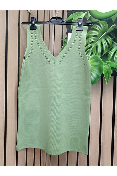 caddegiyimpendik Large Size V-Neck Knitwear Undershirt