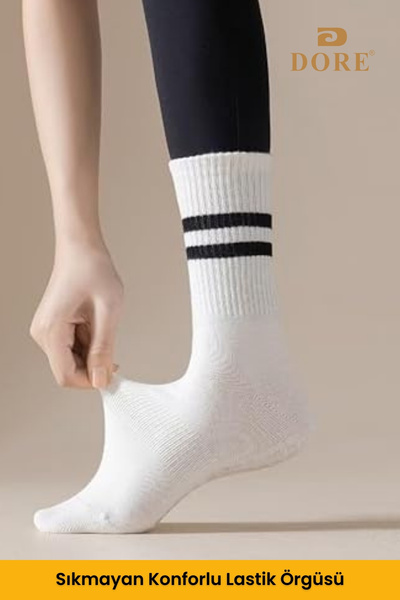 Dore Orijinal Unisex 1 Çift Kaymaz Pilates Ve Yoga Için Plates Kaydırmaz Tabanlı Çorap - Gri 1'li