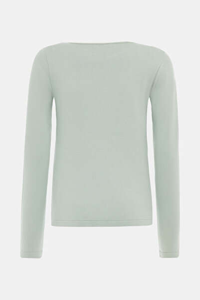 W Collection MİNT ASİMETRİK UZUN KOLLU KAZAK