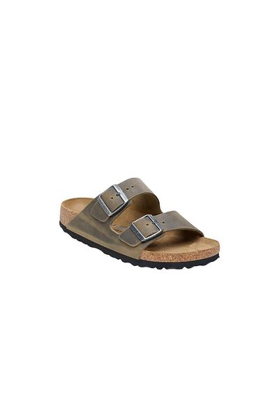 Birkenstock Leoli Arizona Faded Khaki Unisex Slippers