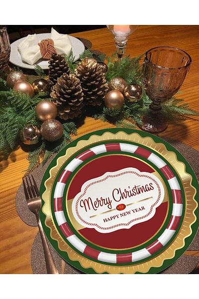 Egebella New Year's Concept American Service - Placemat - Multi-Purpose Decorative Placemat Mousepad