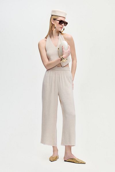 İKİKIZ Linen Natural Vest