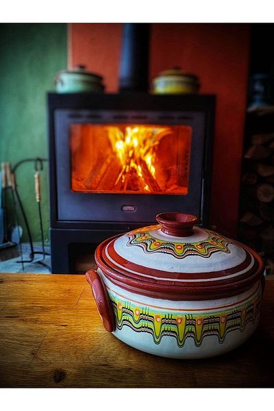 TROYAN 1868 100% Hand Painted Natural Healthy Soil CasseroleTraditional And ModernCrowns Your Kitchen With Art