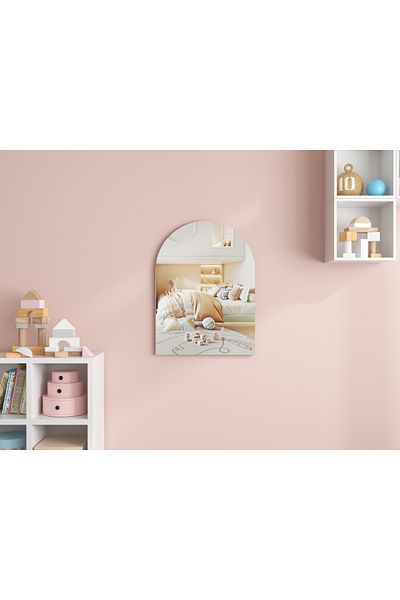 Generic Rectangular Curved Acrylic Wall Mirrors for Kids