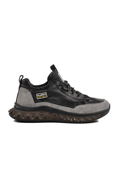 Guja Pantofi sport negri din piele naturală pentru bărbați 25Y592 M