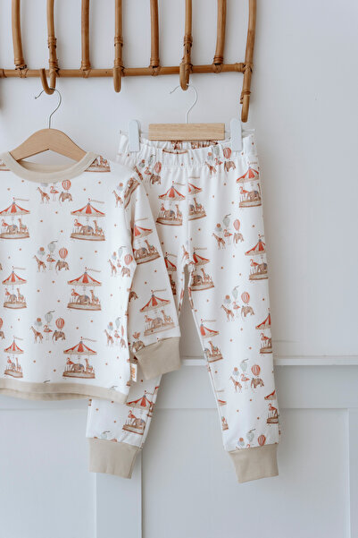 Lollie Baby&Kids Children's Pajamas 1.0 Tog, Modal Cotton - Carousel