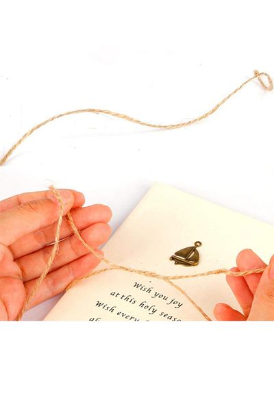 OLİ Art Set of 2 Natural Whisk and Jute Rope 10 Meters