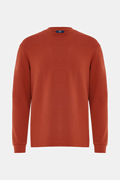 W Collection KİREMİT BİSİKLET YAKA UZUN KOLLU SWEATSHIRT