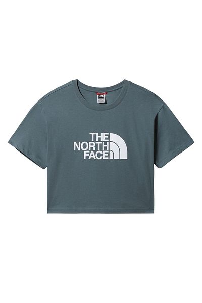 THE NORTH FACE Blue Women's Cropped Easy Tee T-Shirt