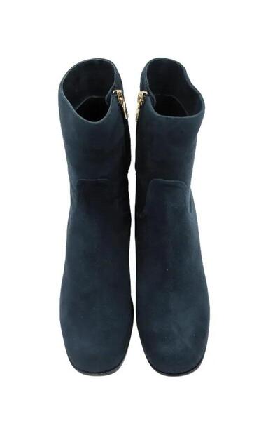 Poletto HAKİKİ DERİ PETROL Bot Topuklu 7734 11 S