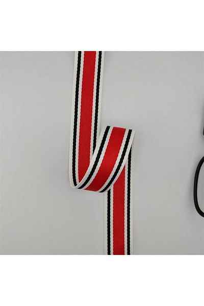 Choice 3 2meter 38mm Colorful Stripe Polyester Webbing Ribbon Ribbon Outdoor Backpack Bag Strap Belt Ribbo.
