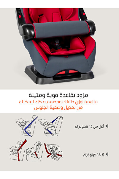 MAAS Baby Car Seat Safety Barrier,Adjustable Positions&Padded 5-Point Harness for Enhanced Safety&Comfort