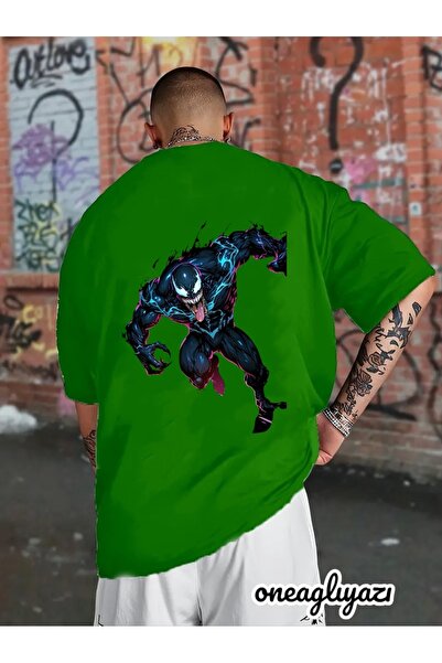 oneagılyazı Tricou oversize cu imprimeu Venom Back