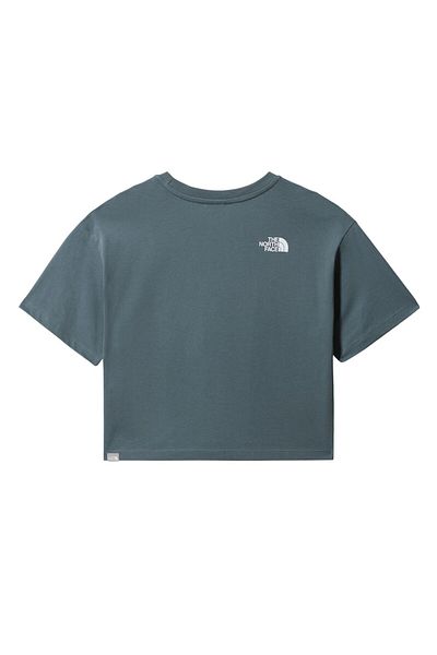 THE NORTH FACE Blue Women's Cropped Easy Tee T-Shirt
