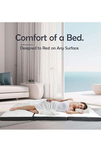 Comfy WHITE MEDICATED FOAM MATTRESS WITH BLACK BORDER 180 X 90 X 7CM
