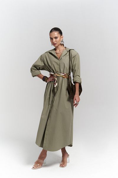 Mai Φόρεμα Belsay Trench Coat Khaki