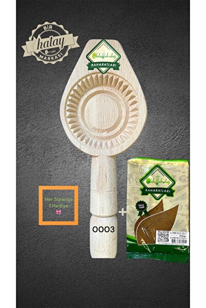 ABDULLAH DAĞ Hatay Yöresinden Ahşap Tahta Pasta Kömbe Kerebiç Kalıbı + 24 gr ...