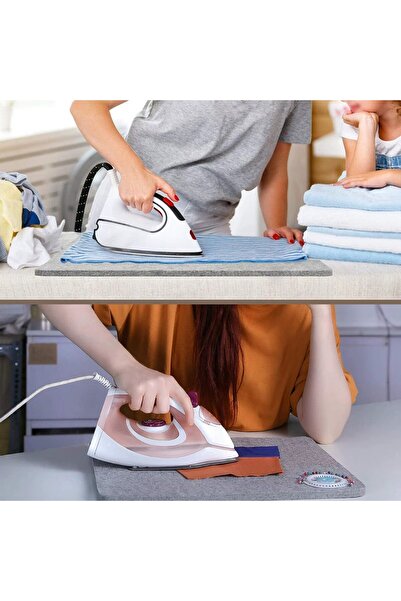 Genel Markalar Ütüleme Matı Masası Seyahat Ütü Altlığı Keçe Isı Koruyuculu 72...