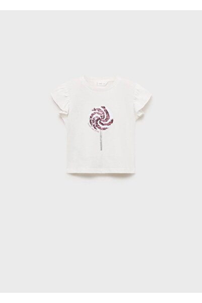 MANGO Baby Μπλουζάκι με στάμπα με πούλιες