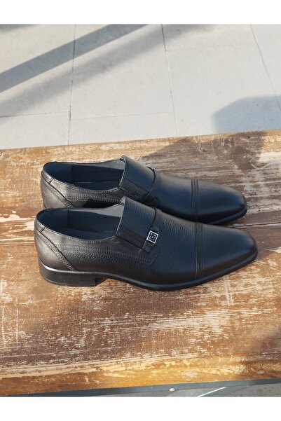 LİCCAS Erkek Mevsimlik Kundura: Sonbahar- Kış Hakiki Deri  Kauççuk Taban Bağcıksız