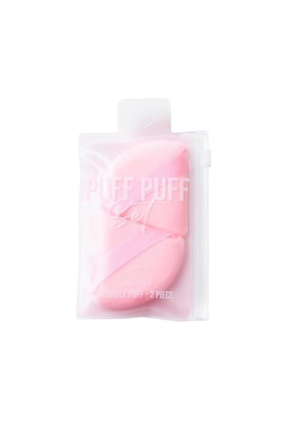Beauty Creations Aplicator pentru pudră Beauty Creations Set Puff Puff 2 Piece Traingle Blender Pink