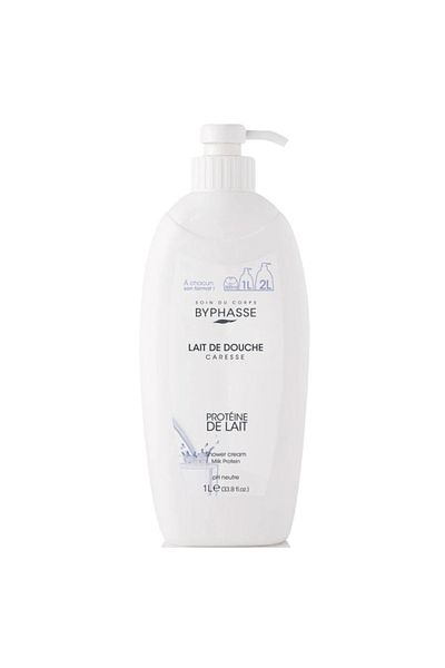 BYPHASSE Gel De Dus Crema 1l Proteine Lapte