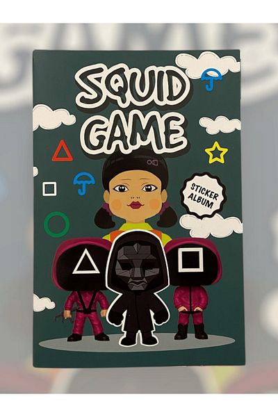 Mielibon Squid Game Sticker Notebook 16 Pages 208 Stickers