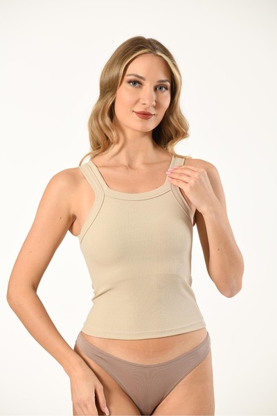 NUİTAMORE Nuitamore Halter Neck Padded Crop Athlete Tank Top