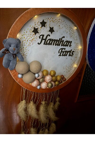 shop Yenidoğan Kapı Süsü Epoksi Reçine ve gold detaylı