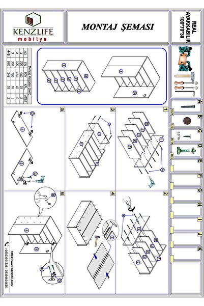 Kenzlife Ayakkabılık Ayakkabı Dolabı Kilitli Be Real Byz 140*70*32 Kapaklı Arkalıklı Ofis Dolabı İki Bölme
