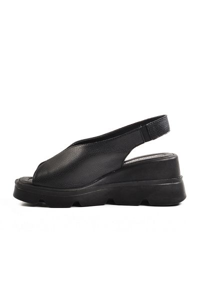 Pierre Cardin Black High Sole Women's Slippers Pc-7533 Z