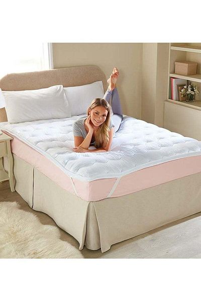 Comfy 180X200X7 HYPOALLERGENIC COTTON MATTRESS TOPPER WITH FIBER FILLING