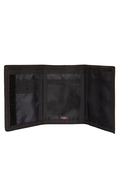 Eastpak Crew Single Black Leather Detailed Wallet