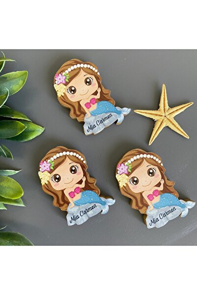 FORONEUS Deniz Kızı Temalı Bebek Hediyelik Magnet 20 adet