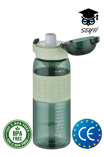 Vagonlife 600 ml Strawless Drainer Policarbon Bpa Free Flask Water Bottle with Holding Strap Vagonlife 2024